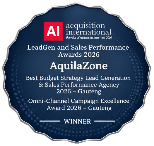 Acquisition International 2026 winner badge